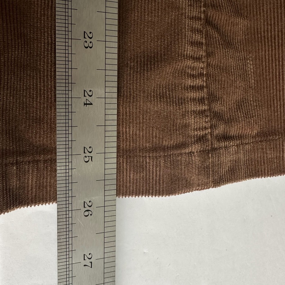 Jones NY Signature Brown Corduroy Barn Jacket Womens XL Utility Safari Western - Picture 8 of 11